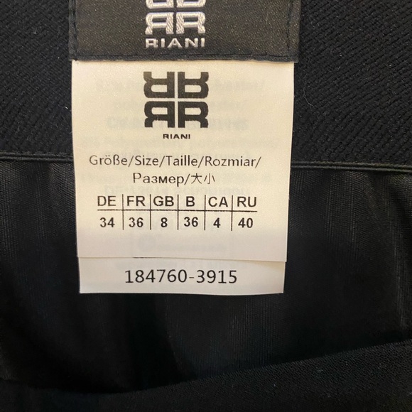 RIANI Black Ruffle Skirt - Picture 3 of 8